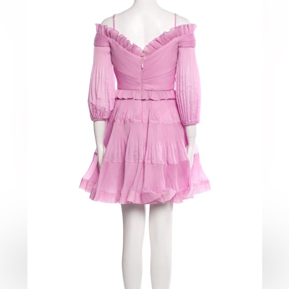 ZIMMERMANN Stunning Mini Pleated Off-The-Shoulder Dress - Picture 3 of 8